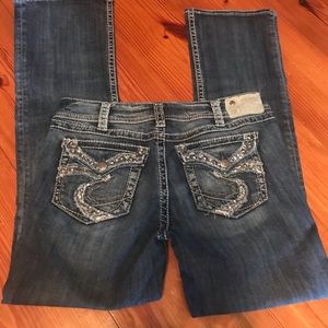 Silver Suki Jeans